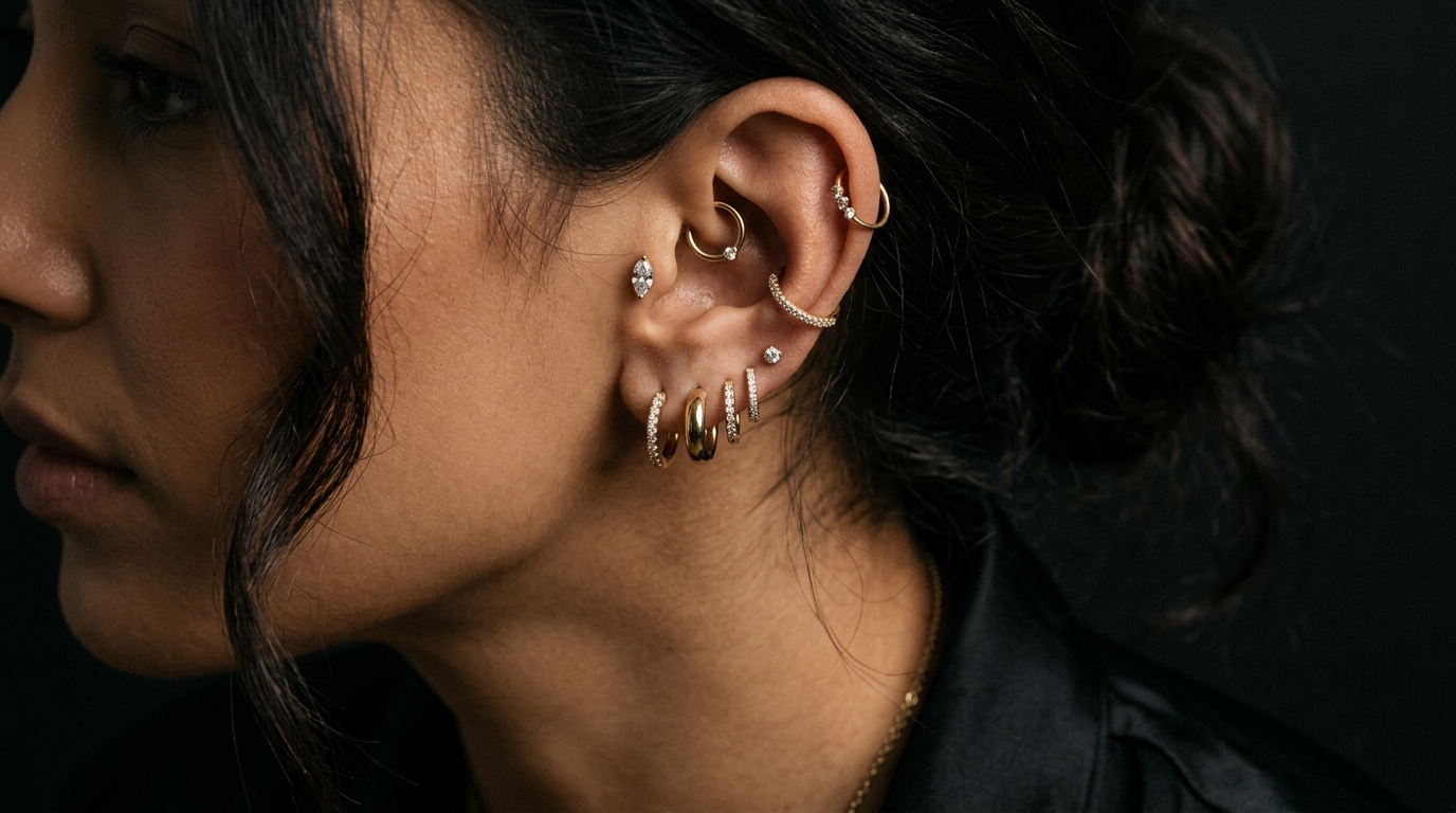 Ear Curation and Piercing Jewelry Styling Guide