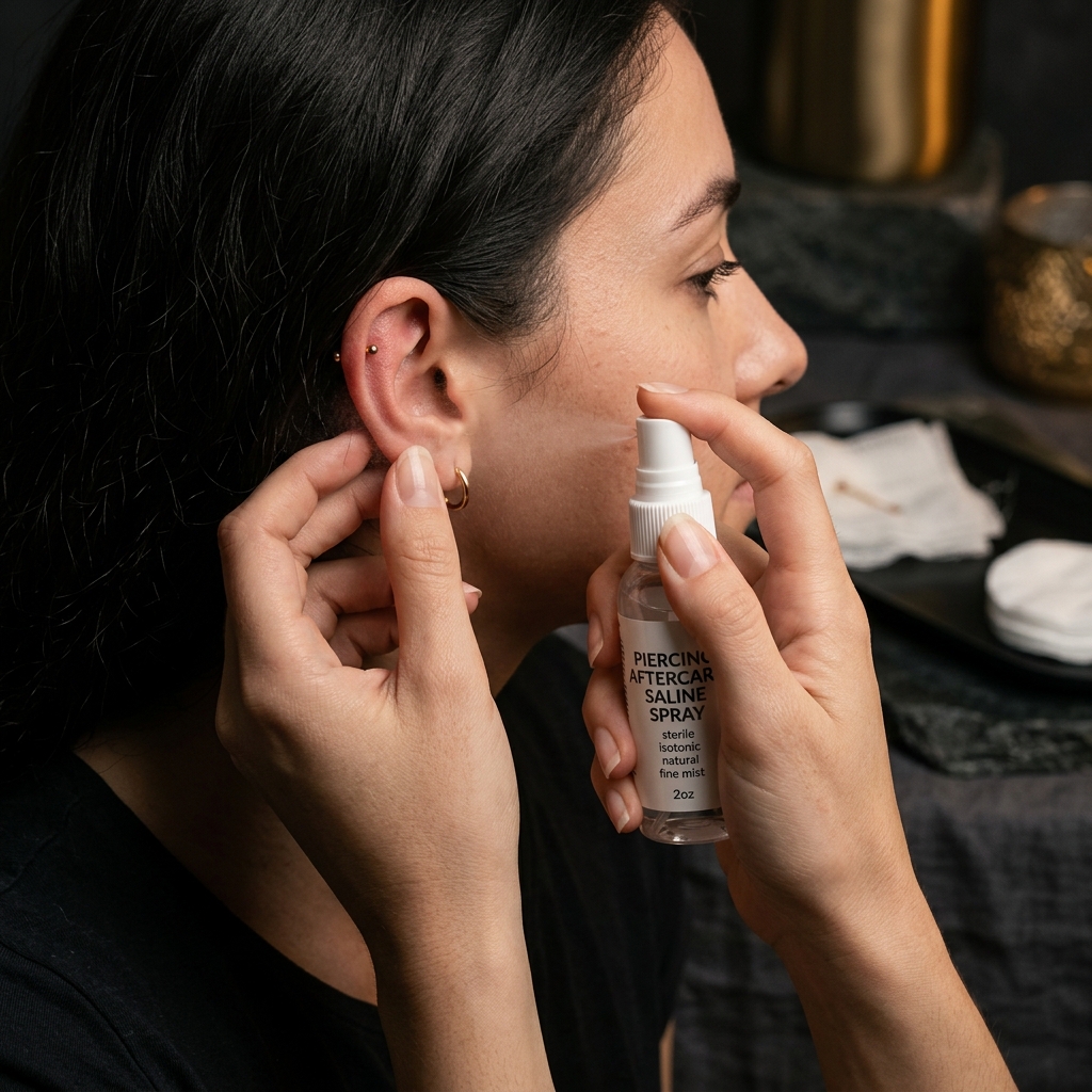 Piercing Aftercare Cleaning Routine